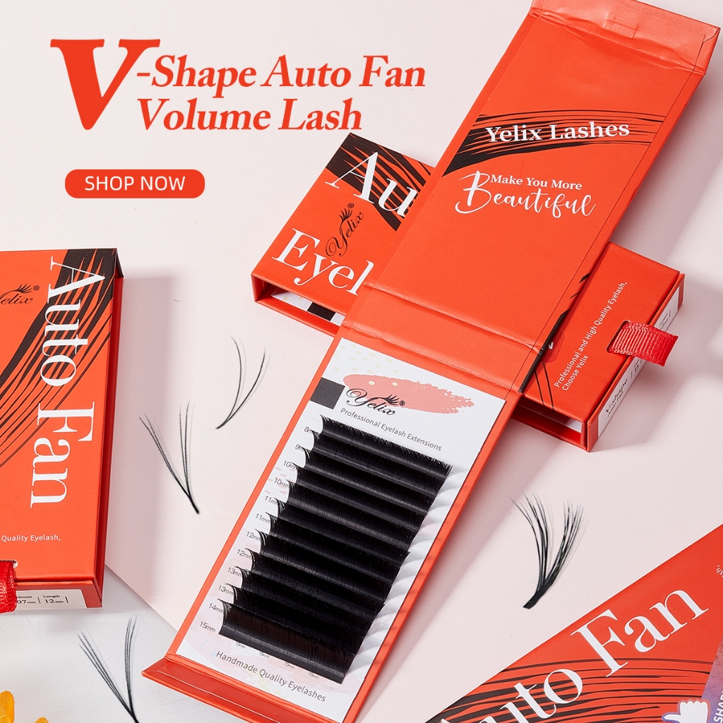Yelix ขนตาปลอม แบบนิ่ม หนา 0.05 8-15 มม.