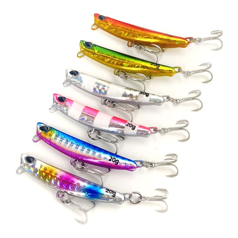 【METAL Jig Lure】เหยื่อตกปลา แบบเรืองแสง 10 กรัม 15 กรัม 20 กรัม 30 กรัม 1 ชิ้น