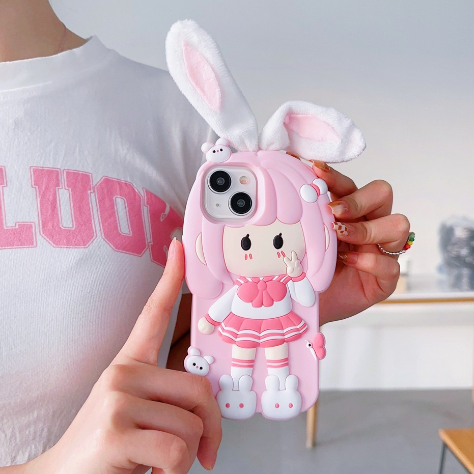 เคสโทรศัพท์มือถือ ซิลิโคนนิ่ม ลายกล้องส่องทางไกล 3D สําหรับ iphone 15 Pro Max 14 Pro Max 13 Pro Max 12 Pro Max