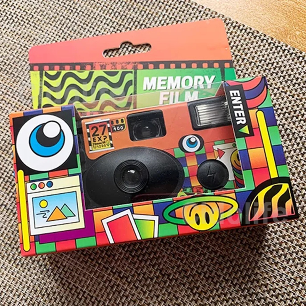 Kodak กล้องฟิล์มใช้ครั้งเดียว 27 แสง กล้องใช้แล้วทิ้ง Fuji Kodak สีหรือกล้องฟิล์ม สีดําและสีขาว