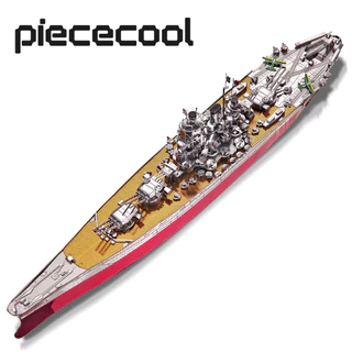 Piececool 3D โลหะชุด, Yamato เรือรบทหาร Watercraft โลหะชุดอาคารสําหรับผู้ใหญ่ DIY งานอดิเรกของขวัญสําหรับวัยรุ่นเด็ก