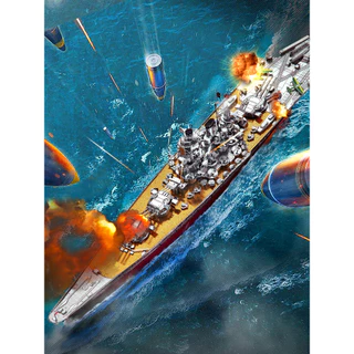 Piececool 3D โลหะชุด, Yamato เรือรบทหาร Watercraft โลหะชุดอาคารสําหรับผู้ใหญ่ DIY งานอดิเรกของขวัญสําหรับวัยรุ่นเด็ก