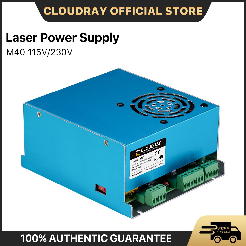 Cloudray 40W Laser Power Supply พาวเวอร์ซัพพลายเลเซอร์  CO2 M40 115V/230V สําหรับเครื่องแกะสลักเลเซอ