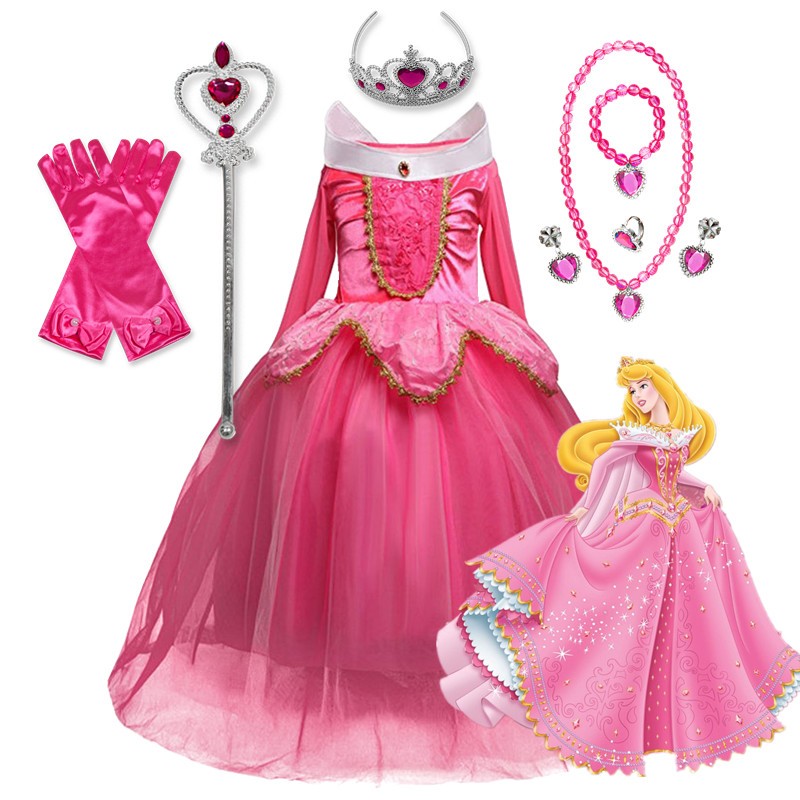Nnjxd เจ้าหญิงออโรร่า นอนหลับ ความงาม สาว ปาร์ตี้ คอสเพลย์ เครื่องแต่งกาย เจ้าหญ
