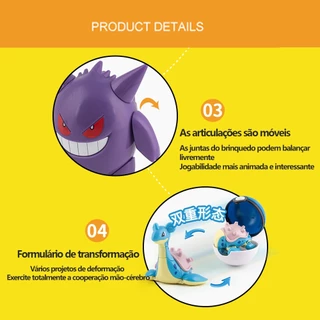 Pokemon โปเกบอล Pikachu Charizard Mewtwo Eevee Lunala Action Figure Pokeball ของเล่นสําหรับเด็ก