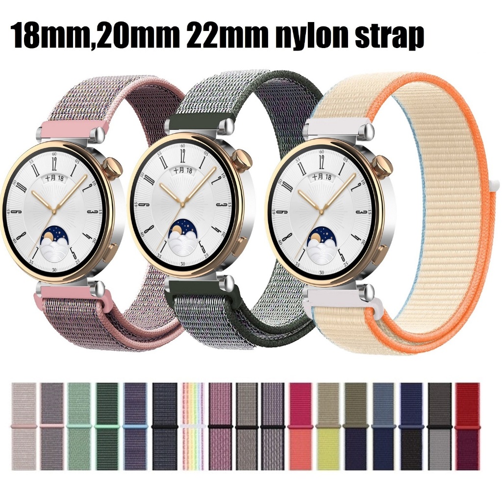 Nylon สาย huawei watch gt 7 สายนาฬิกา huawei watch gt 6 สาย Huawei watch GT 5 Strap สาย huawei watch gt 4 Soft Bracelet For Huawei GT7 สาย Huawei GT3 / gt2pro Amazfit Bip 5 Strap Amazfit Bip 3 Band GTS 4 MINI สายนาฬิกา huawei watch gt7 สาย
