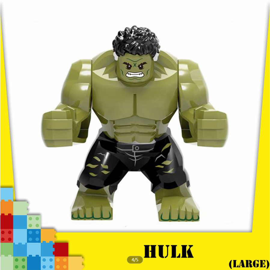 บล็อกตัวต่อเลโก้ Marvel The Avengers Hulk Robert Brucemini ของเล่นสําหรับเด็ก