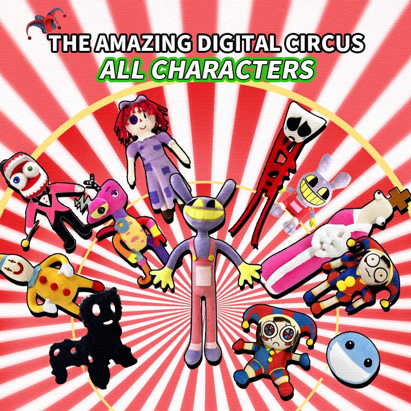 จัดส่งที่รวดเร็ว ตุ๊กตาการ์ตูนอนิเมะ The Amazing Digital Circus Ragatha Jax Pomni น่ารัก ขนาด 42 ซม. ของเล่นสําหรับเด็ก