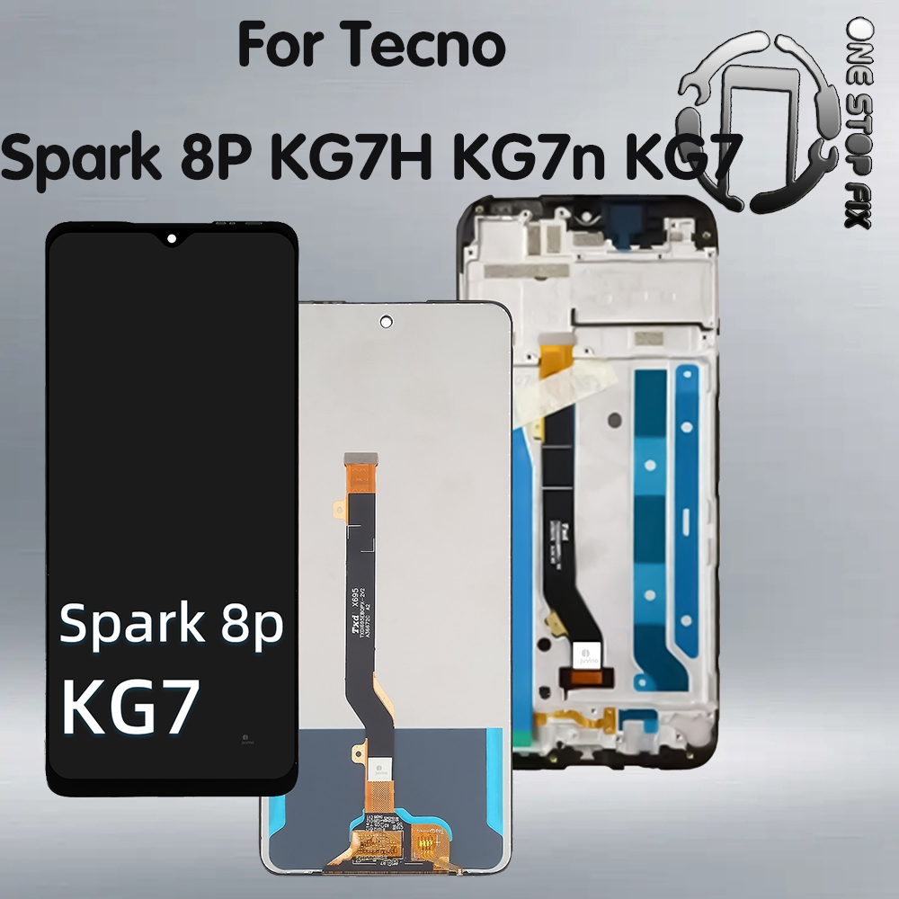 สําหรับ Tecno Spark 8P KG7H KG7n KG7 จอแสดงผล LCD Touch Screen Digitizer Assembly สําหรับ Tecno Spar