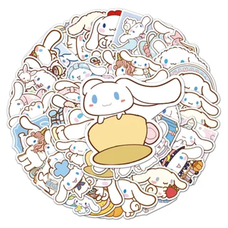 50ชิ้นตลกการ์ตูน ซินนามอนโรล กราฟฟิตีสติกเกอร์กันน้ําสําหรับบัญชีมือโทรศัพท์แล็ปท็อปสเก็ตบอร์ดสร้างสรรค์สติกเกอร์กราฟฟิตีรถมอเตอร์สติก