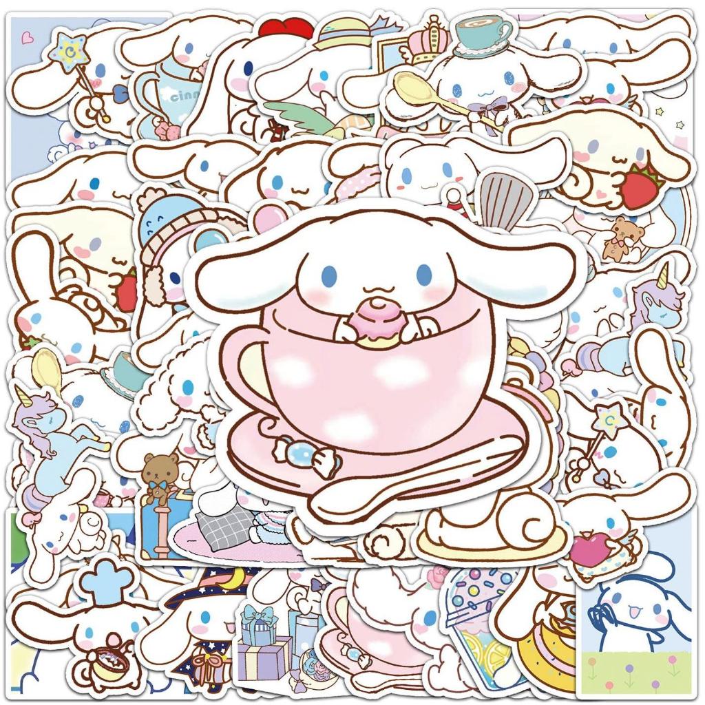 50ชิ้นตลกการ์ตูน ซินนามอนโรล กราฟฟิตีสติกเกอร์กันน้ําสําหรับบัญชีมือโทรศัพท์แล็ปท็อปสเก็ตบอร์ดสร้างสรรค์สติกเกอร์กราฟฟิตีรถมอเตอร์สติก