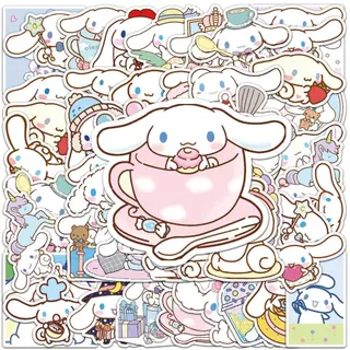 50ชิ้นตลกการ์ตูน ซินนามอนโรล กราฟฟิตีสติกเกอร์กันน้ําสําหรับบัญชีมือโทรศัพท์แล็ปท็อปสเก็ตบอร์ดสร้างสรรค์สติกเกอร์กราฟฟิตีรถมอเตอร์สติก