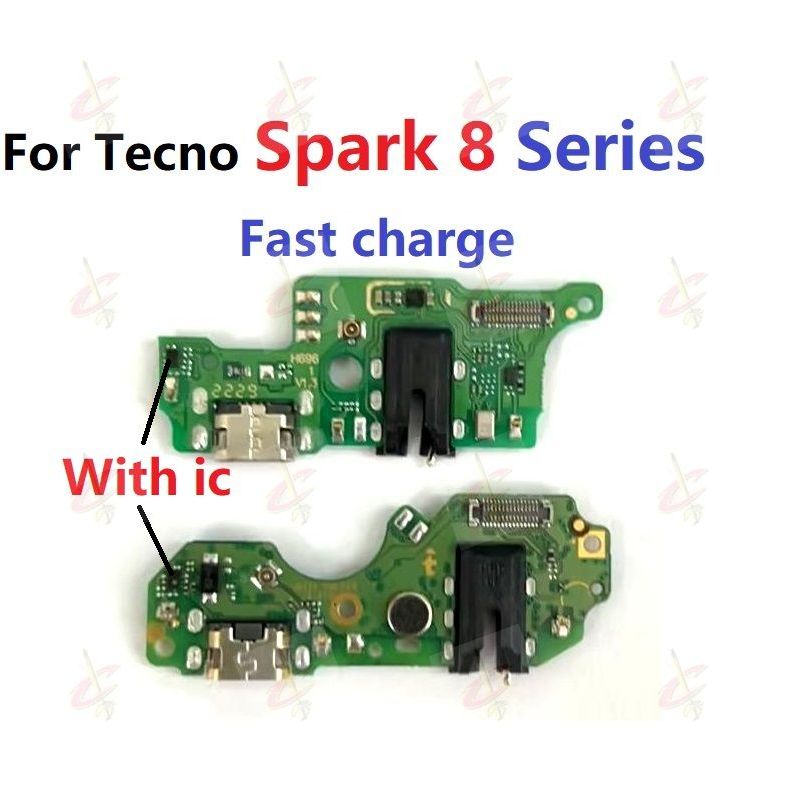 แพรตูดชาร์จ (Charging board) สําหรับ Tecno Spark 8C 8P 8 Pro 8T