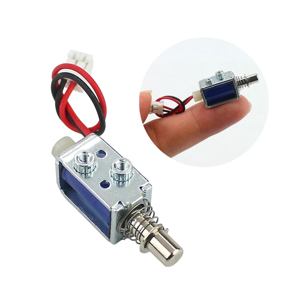 ก้านแม่เหล็กไฟฟ้า DC 5V 12V ขนาดเล็กพิเศษ