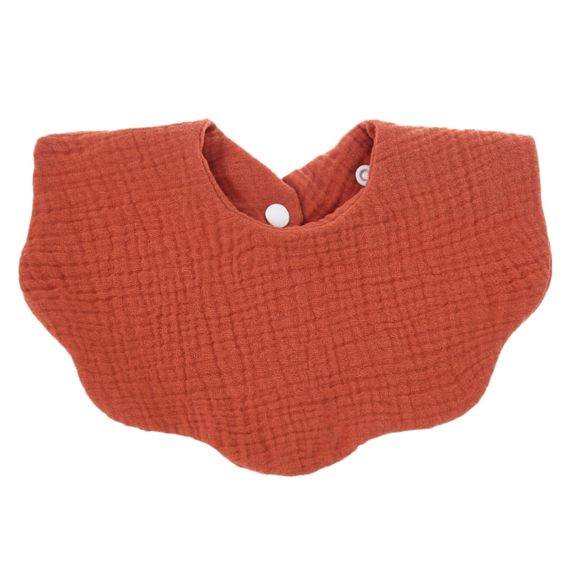 ผ้ากันเปื้อน ผ้าพันคอ ผ้าฝ้ายแท้ แบบนิ่ม พิมพ์ลายคลื่น ดูดซับน้ําลาย ระบายอากาศได้ดี สําหรับเด็กทารก - รูปที่ 5