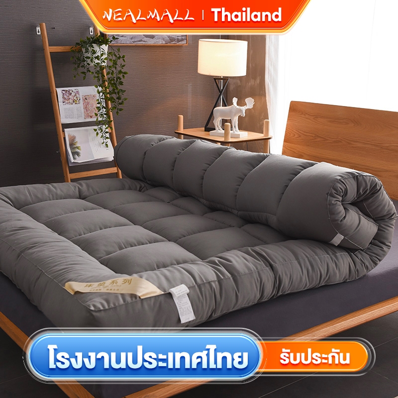 NEALMALL ที่นอน 3.5ฟุต/5ฟุต/6ฟุต ท๊อปเปอร์ 2นิ้ว ใยหนา topper นุ่มนอนสบาย กันไรฝุ่น COD