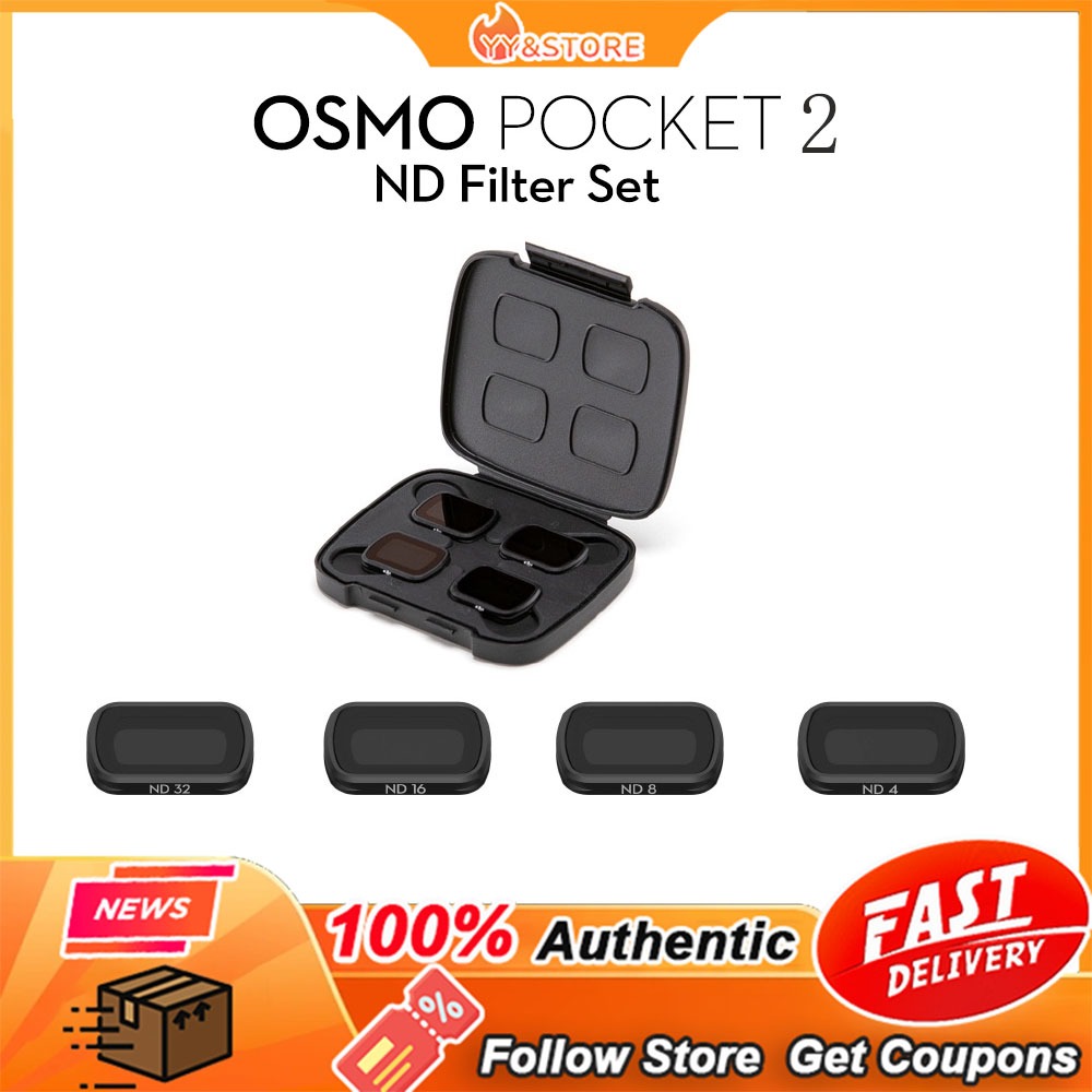 【ของแท้】ฟิลเตอร์กรอง Dji Osmo Pocket 2 ND (ND4 ND8 ND16 ND32) อุปกรณ์เสริม สําหรับ DJI Osmo Pocket 2