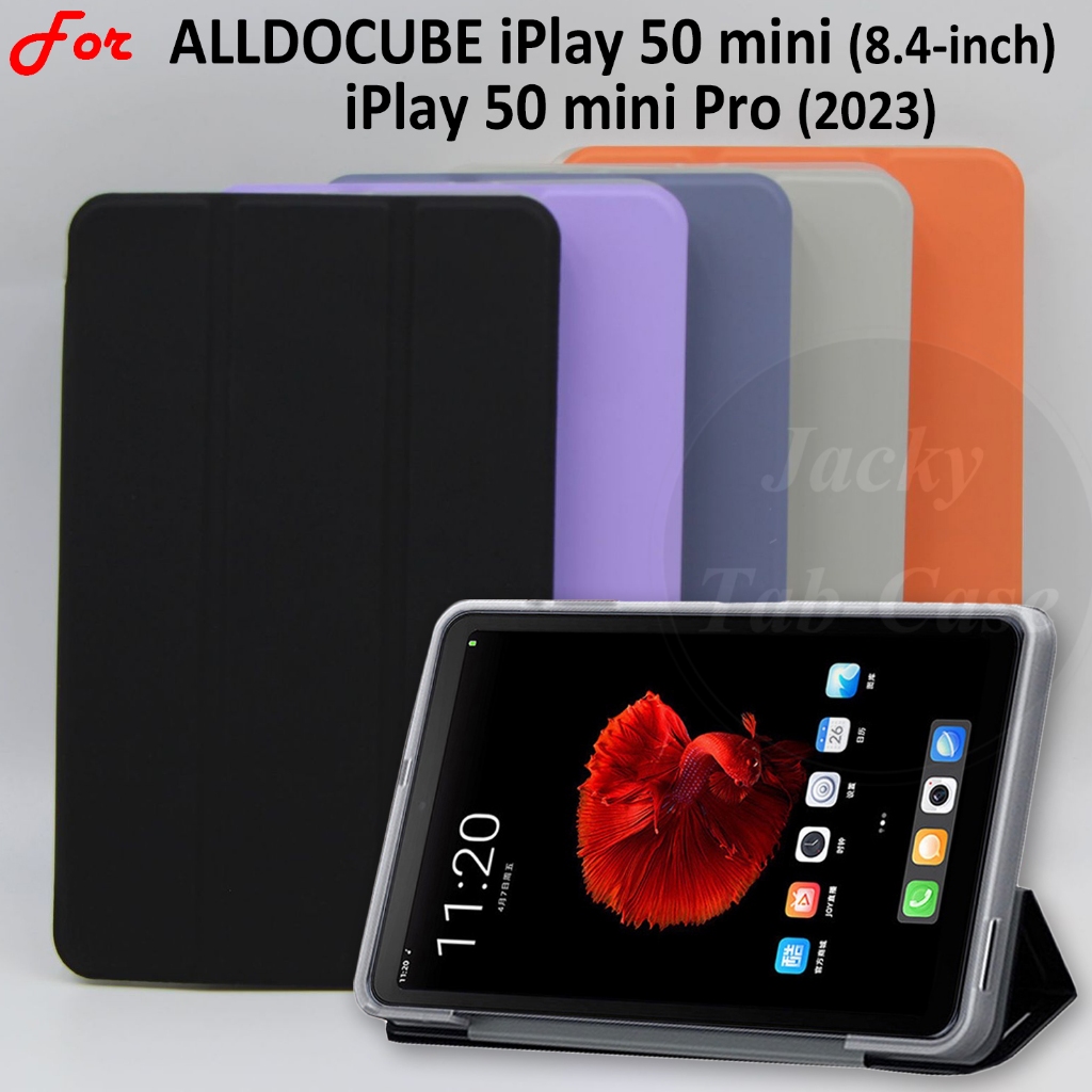 เคสซิลิโคนนิ่ม หนัง PU พับได้ น้ําหนักเบา สําหรับ ALLDOCUBE iPlay 50 mini Pro 8.4 นิ้ว iPlay50mini 2023 NFE 2024