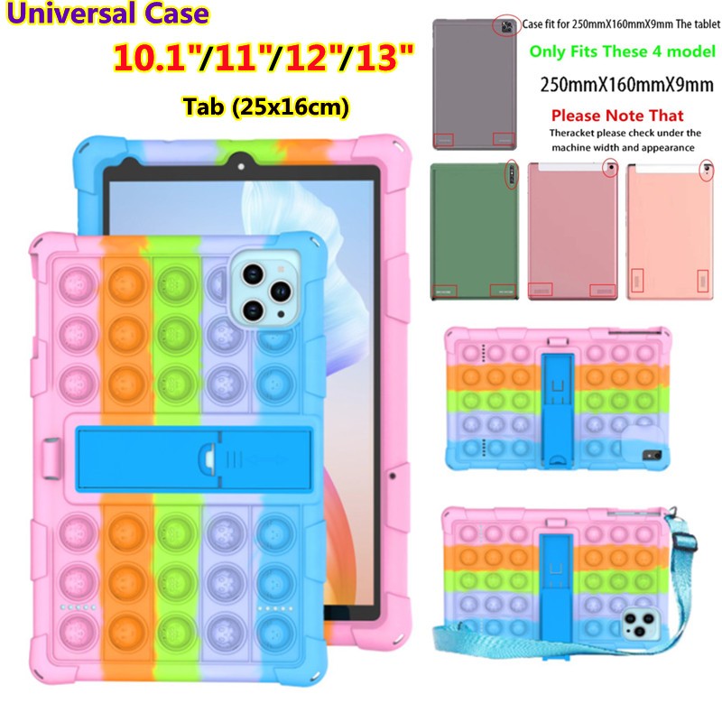 For 10.1" 11" 12" 13 inch 250mm* 160mm 10 inch Universal Soft Silicone Android Tablet PC 3G/4G L 9.8