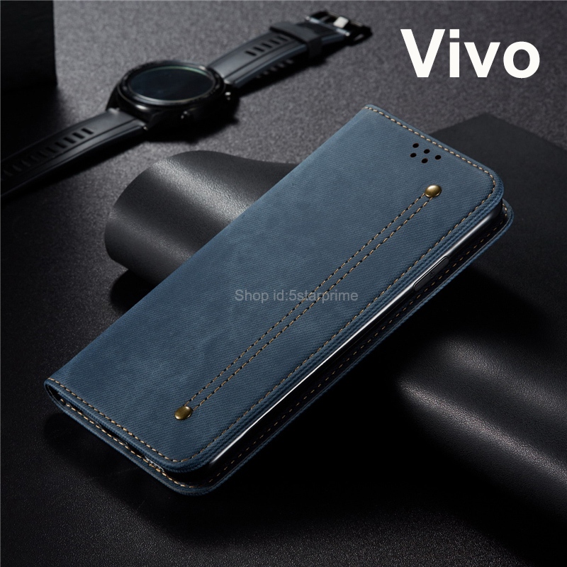 Vivo V30e 5G /V30 Pro /X100 Pro /V29e /V29 /V27 /V25 Pro /V23 /V23e/V21 เคสโทรศัพท์มือถือ ป้องกันกระแทก แบบฝาพับ พร้อมช่องใส่บัตร สําหรับ