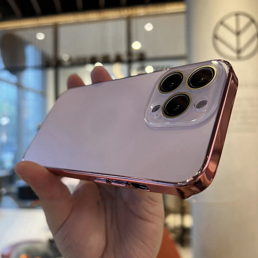 【Hight quality/Matte acrylic hard case/Pink】เคส compatible for iphone 11 12 13 14 15 pro max case