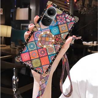 เคสเชือกคล้องหรูหราสำหรับ OPPO Reno 13 Pro 13F 12 Pro 12F 11F 11 Pro 10 Pro 9 Pro 8T 8Z 8 7Z 5G