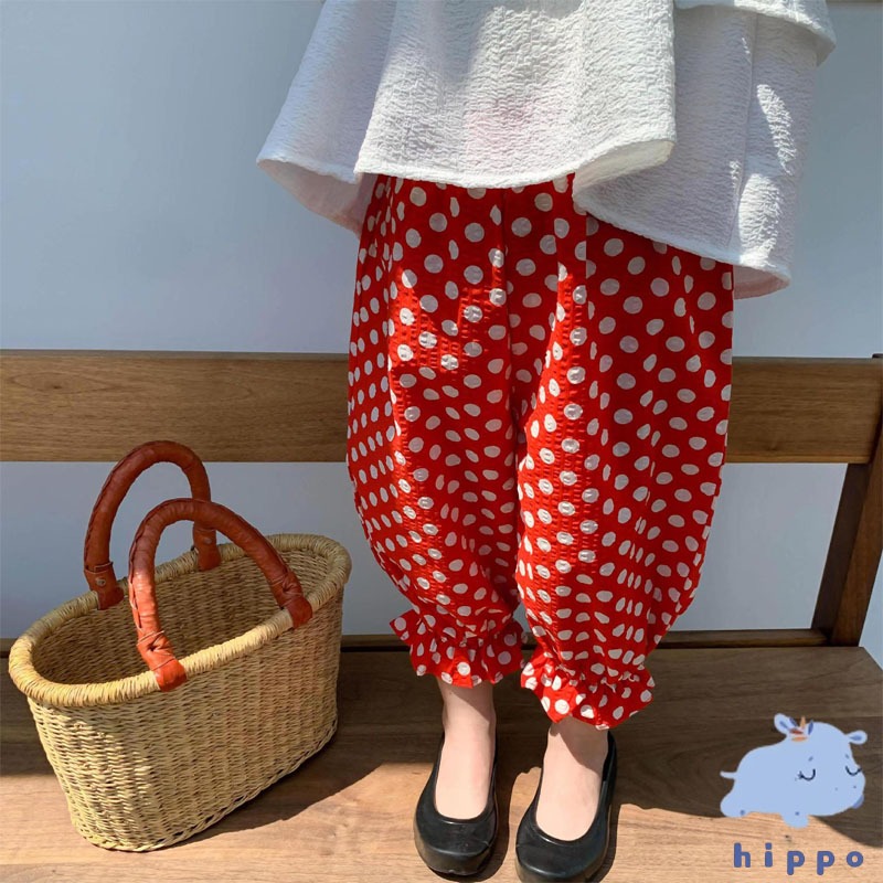 ขายาวลายดอกเด็ก size80-140 Long pants【Hippobaby20】