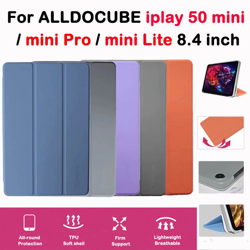 สําหรับ ALLDOCUBE iPlay 50 mini iPlay 50 mini NFE 8.4 TPU Soft shell สามพับแฟชั่นปกหนัง iPlay 50 min
