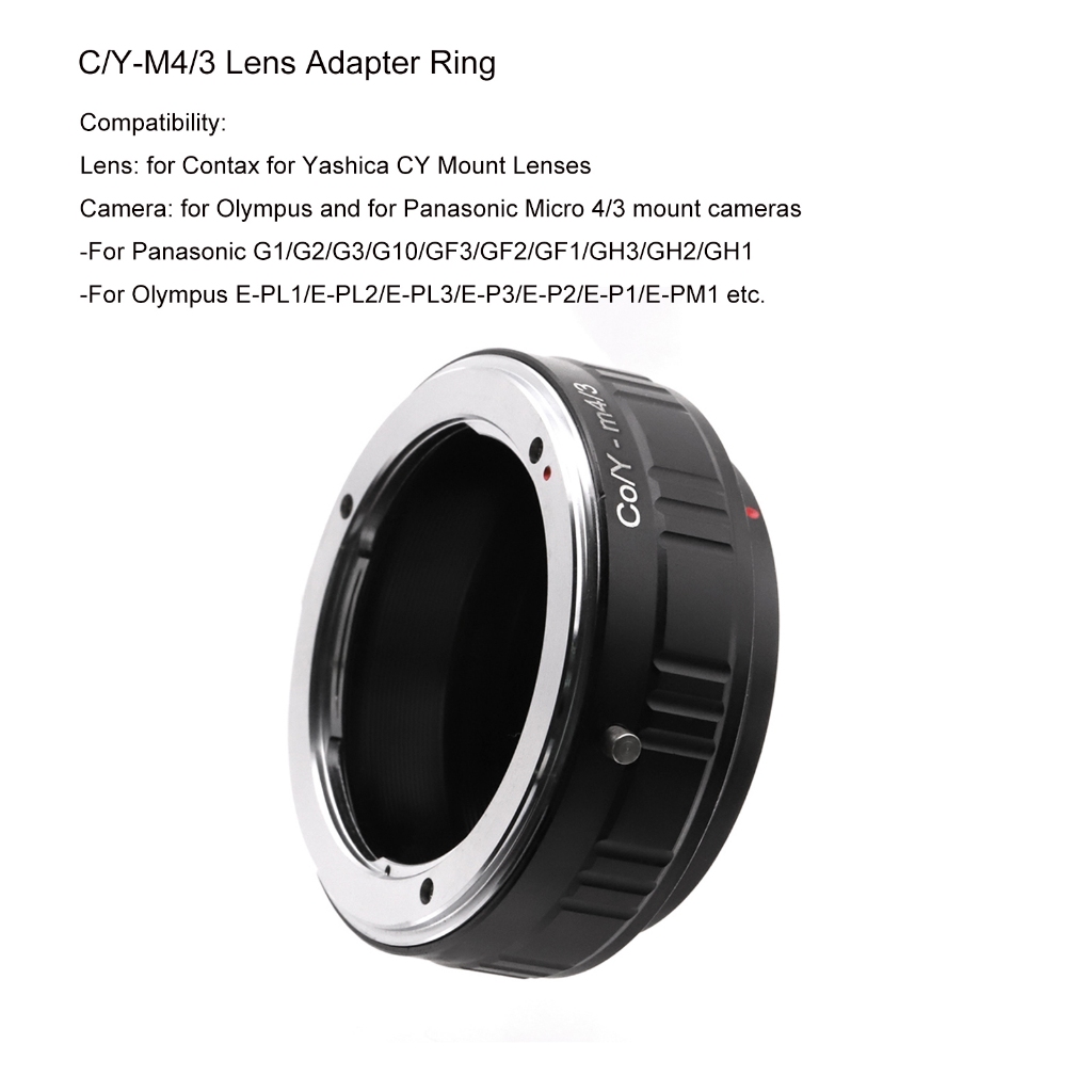 แหวนอะแดปเตอร์เลนส์กล้อง สําหรับ Contax Yashica C/Y CY Mount Lens to Micro 4/3 M4/3 Mount Camera for Olympus Panasonic Lumix