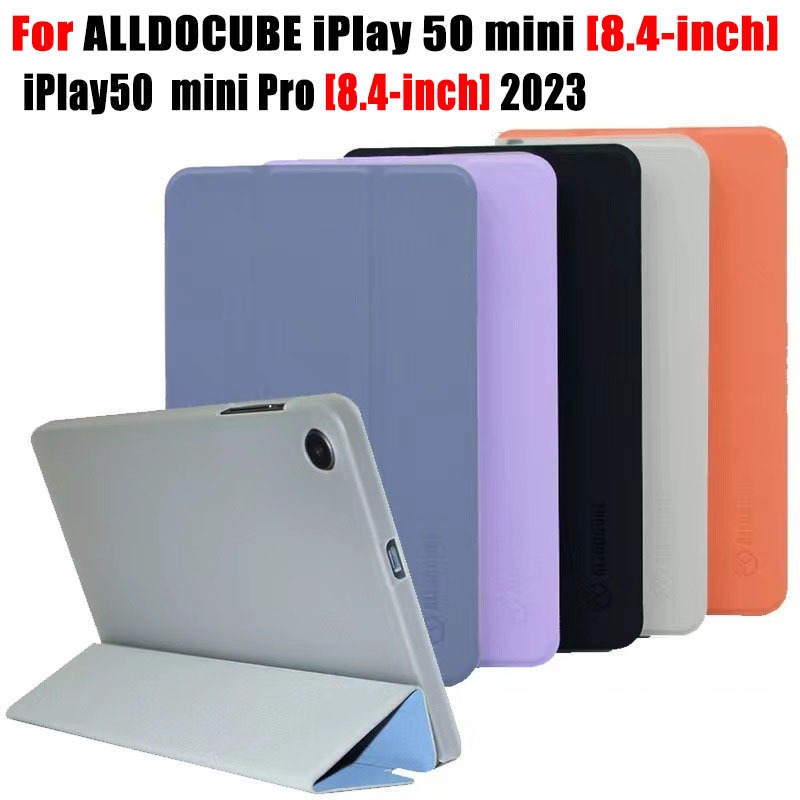 สําหรับ ALLDOCUBE Iplay 50 mini Pro 8.4 นิ้ว Iplay 50 mini Lite 8.0 "2023 แฟชั่นหนัง PU Stand Flip Cover น้ําหนักเบาซิลิโคนอ่อนนุ่มกรณีแท็บเล็ต