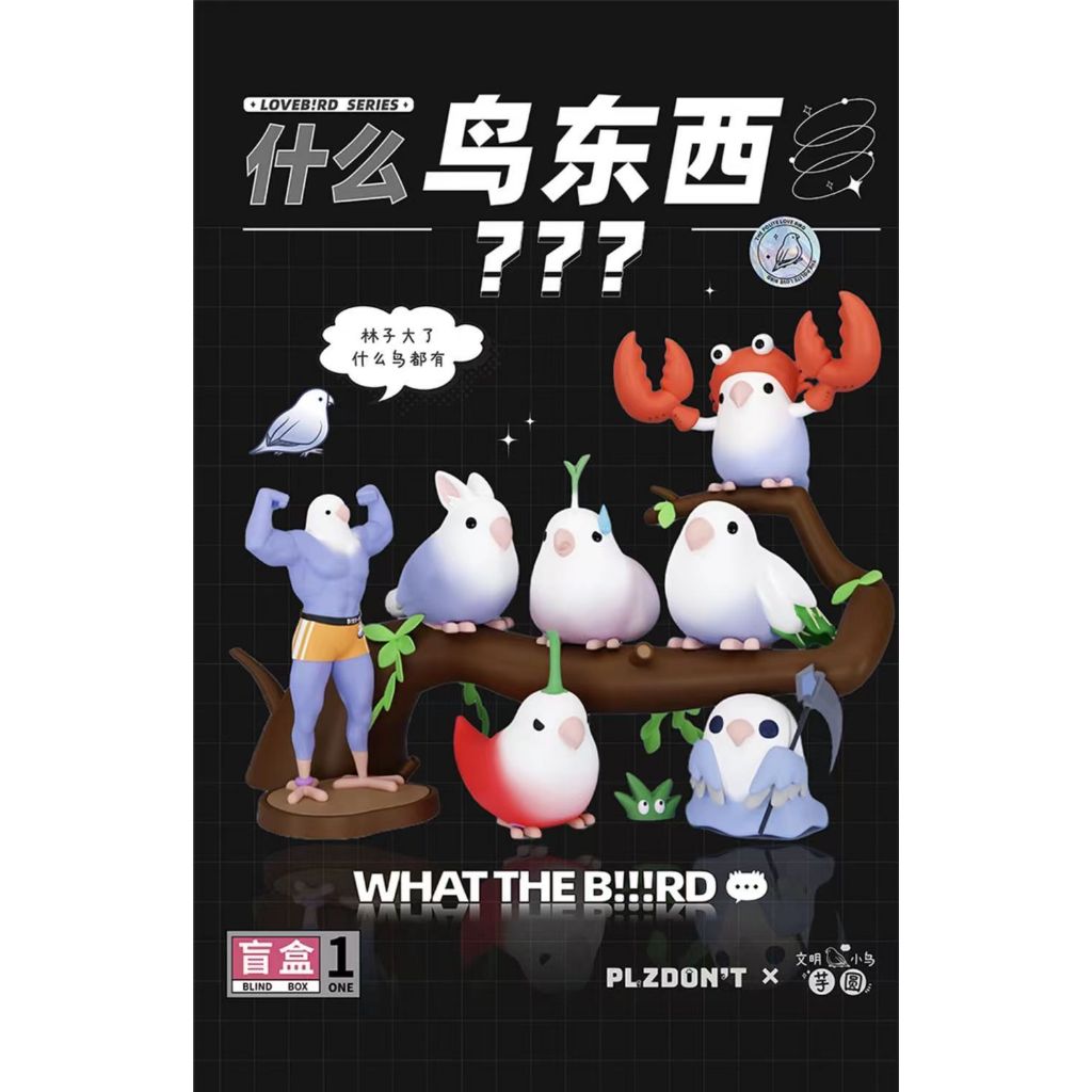 [เวอร์ชั่นของแท้] ของเล่นเด็ก ตุ๊กตานกน้อยน่ารัก ตลก เผือก บอล What Bird Things Series Mystery Box อินเทรนด์