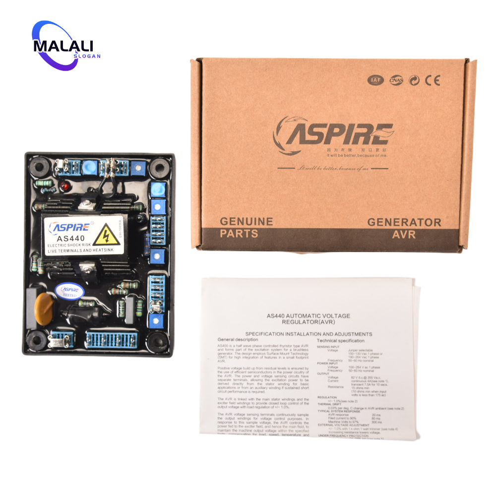 【สต๊อกสินค้าในกรุงเทพฯ】AS440 AVR เครื่องควบคุมแรงดันไฟฟ้าอัตโนมัติ ดีเซล ไร้แปรงถ่าน ตัวควบคุมแรงดันไฟฟ้าอัตโนมัติสากล Brushless Generator Stabilizer ราคา ถูกที่สุด ดีลบีเคเค แกลเลอรีภาพที่ 8