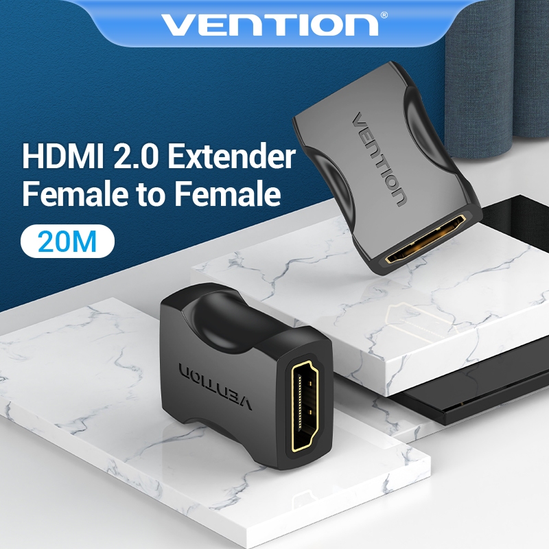 Vention อะแดปเตอร์เชื่อมต่อ HDMI ตัวเมีย เป็นตัวเมีย 4K 60HZ HDTV สําหรับขยายสายเคเบิล PS4 HDMI
