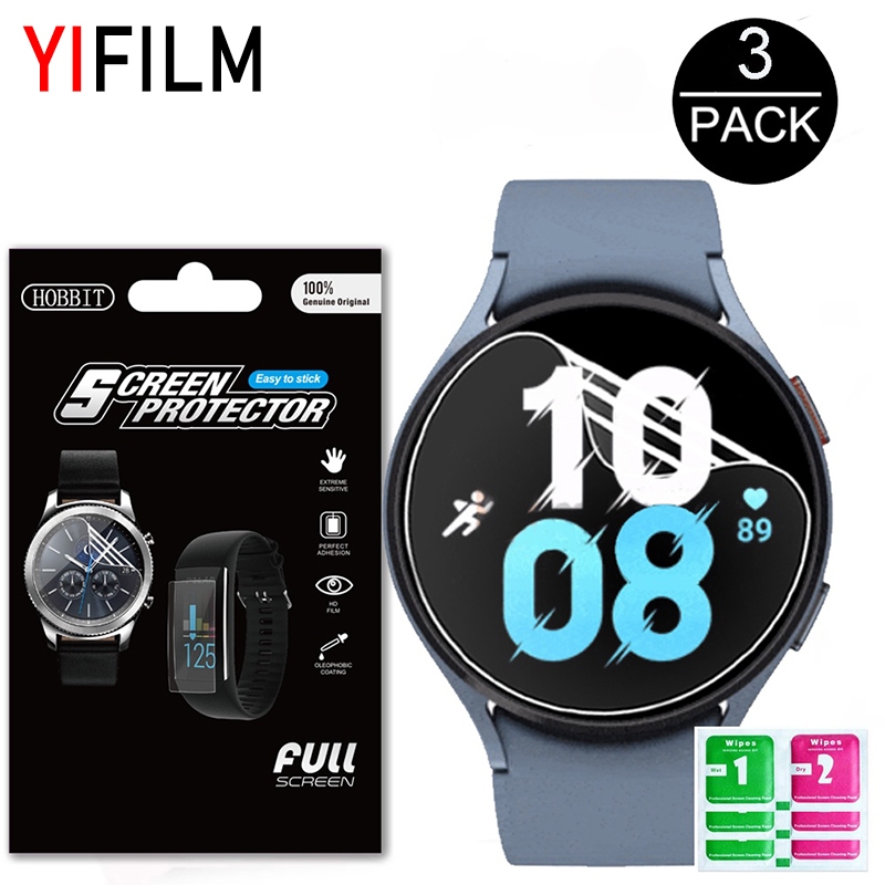 ฟิล์มกันรอยหน้าจอ TPU แบบใส ไม่ใช่กระจก สําหรับ Samsung Galaxy Watch 5 40 มม. Watch5 44 มม. Watch5 Pro HD 3 ชิ้น