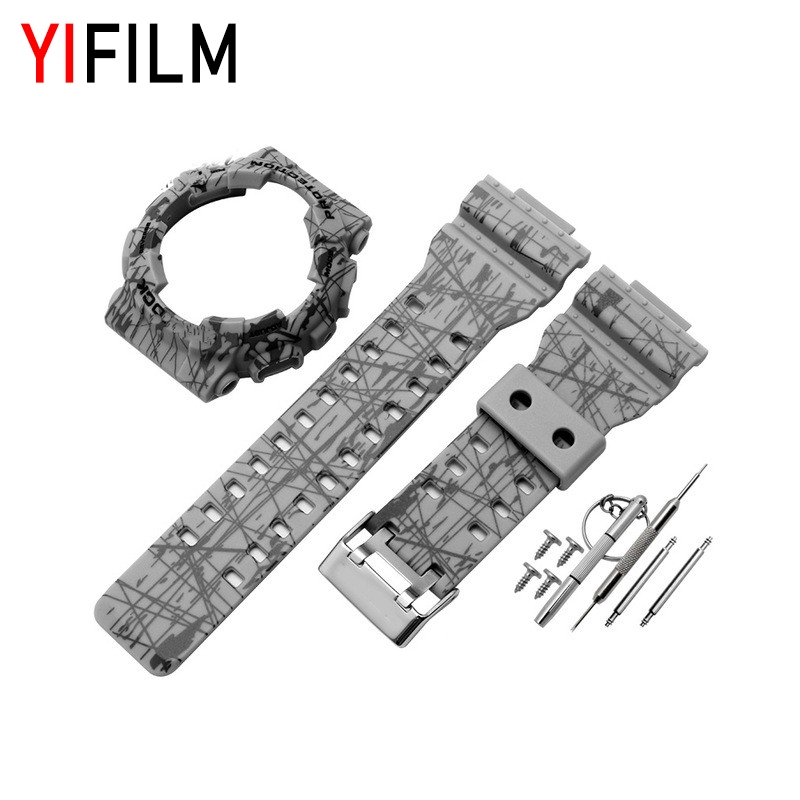 สายนาฬิกาข้อมือยางเรซิ่นสําหรับ G-Shock Gls Gd Ga110 Ga100 Gd120