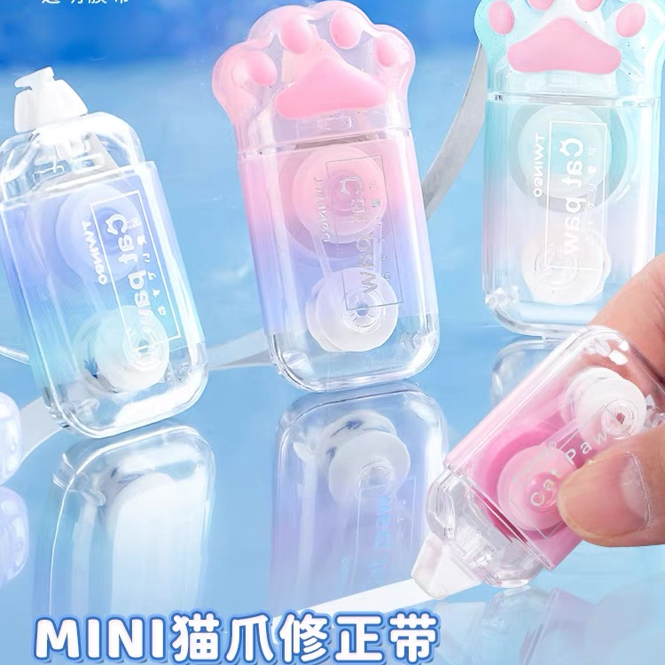 Creative Cats Paw Correction Tape Gradient Color Ins Correction Tape นักเรียน Mini-Portable Correction Tape