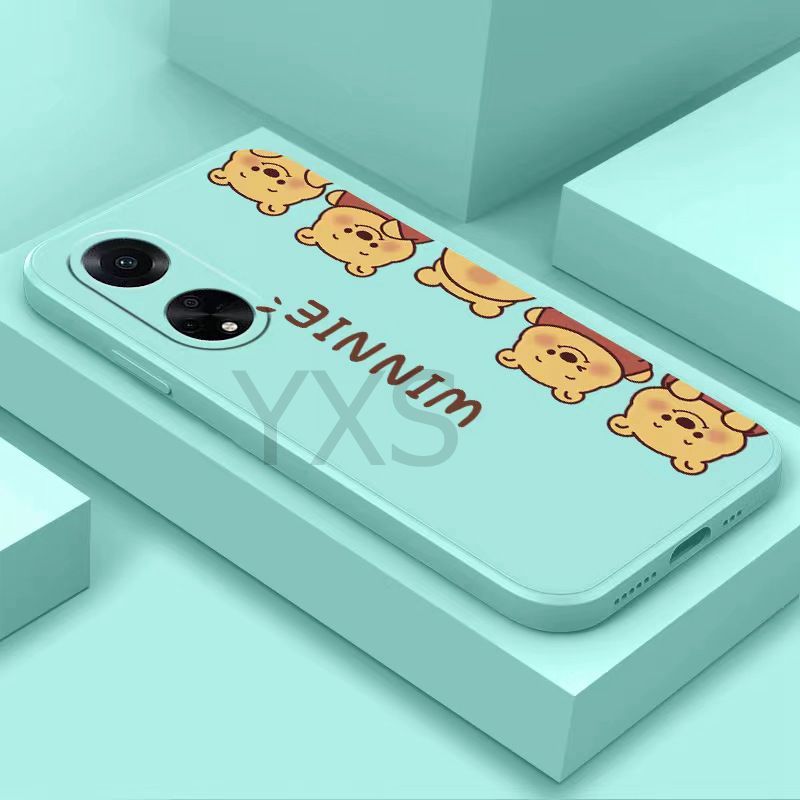 เคส Realme 8 4G 8 Pro 7 5G 8 5G 9 5G 8i 9 4G 9 Pro 5G 9 Pro Plus 5G 9i 4G เคส ซิลิโคนแถวหมีพูห์กรณีโ