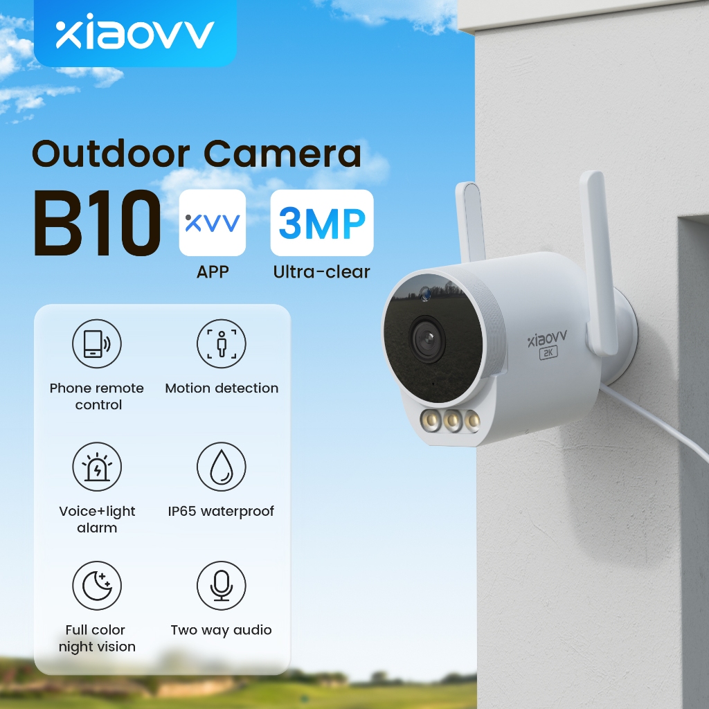 #xiaovvกล้องกลางแจ้งPro2K #กล้องวงจรปิดกลางแจ้ง #กล้องมองเห็นกลางคืนสี #กล้องเฝ้าระวังไร้สาย #กล้องติดบ้านแบบไร้สาย #กล้องIP
