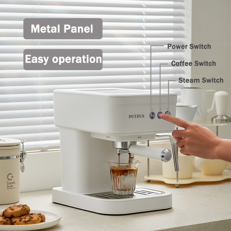 Petrus เครื่องชงกาแฟ ชงกาแฟ ชงกาแฟสด มอคค่า ลาเต้ คาปูชิโน Espresso Coffee Machine  PE2170 - รูปที่ 2