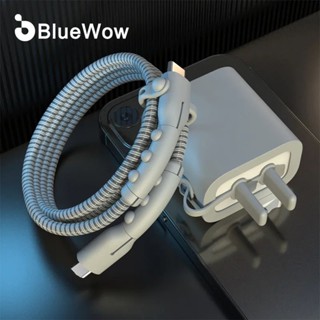 Bluewow ใหม่ ตัวถนอมสายชาร์จ สายหูฟัง ซิลิโคน กันแตก สําหรับ…