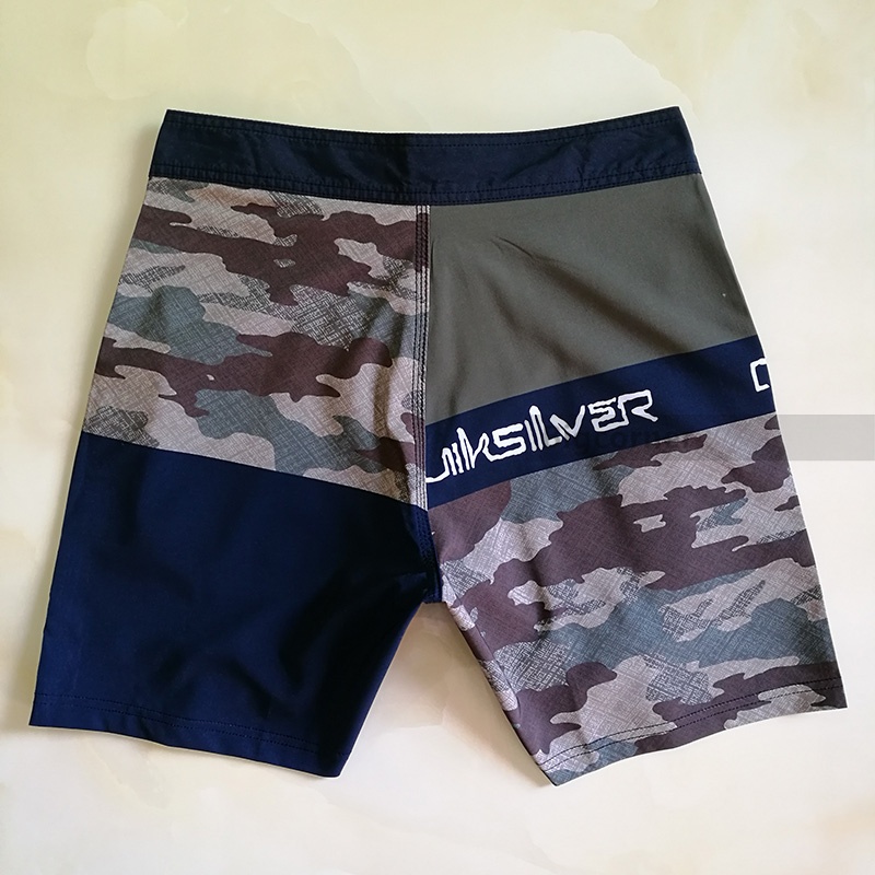 Loose Board Shorts Quick-drying Beach Shorts กางเกงขาสั้นผู้ชาย 2 กระเป๋า A30108 ราคา ถูกที่สุด ดีลบีเคเค แกลเลอรีภาพที่ 2