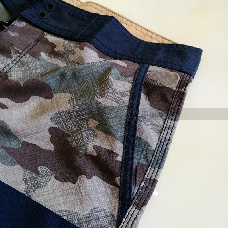 Loose Board Shorts Quick-drying Beach Shorts กางเกงขาสั้นผู้ชาย 2 กระเป๋า A30108 ราคา ถูกที่สุด ดีลบีเคเค แกลเลอรีภาพที่ 5