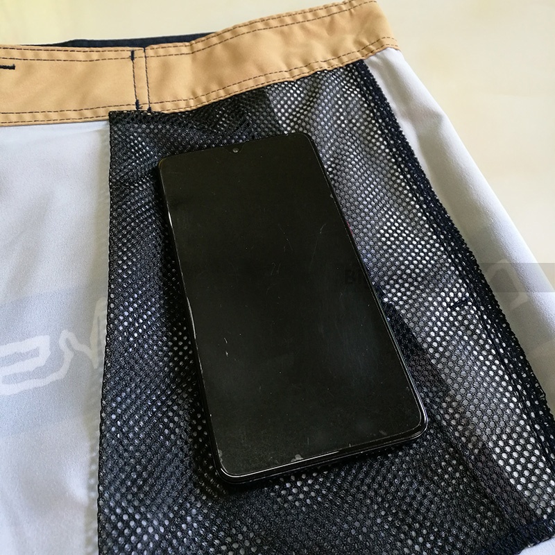Loose Board Shorts Quick-drying Beach Shorts กางเกงขาสั้นผู้ชาย 2 กระเป๋า A30108 ราคา ถูกที่สุด ดีลบีเคเค แกลเลอรีภาพที่ 6