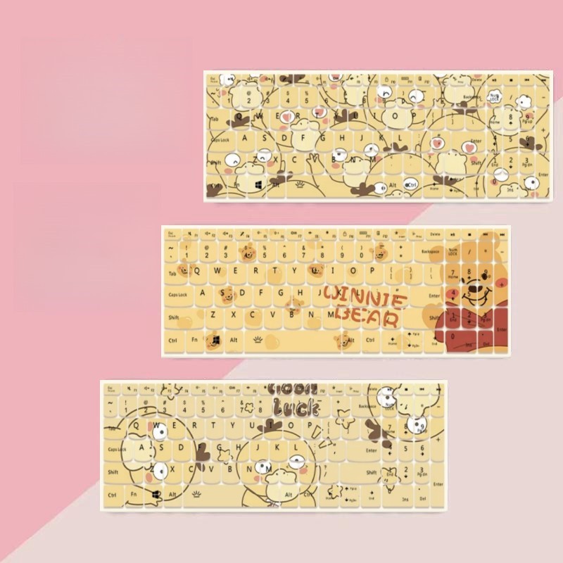 【Winnie the Pooh】keyboard cover for Macbook M2 Air15 Air13.6 M1 2020 Air 13.3 A2681 A2179 A2237 Pro13 A2159 A2251 A2238 A1466 cartoon keyboard case