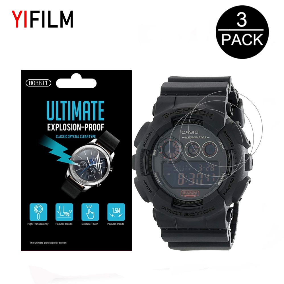 Screen Protector for Casio G-Shock GD100 GD-100 GD-120 GA-100 GA-100TS GA-100MB GA-100CM GD-120CM GD