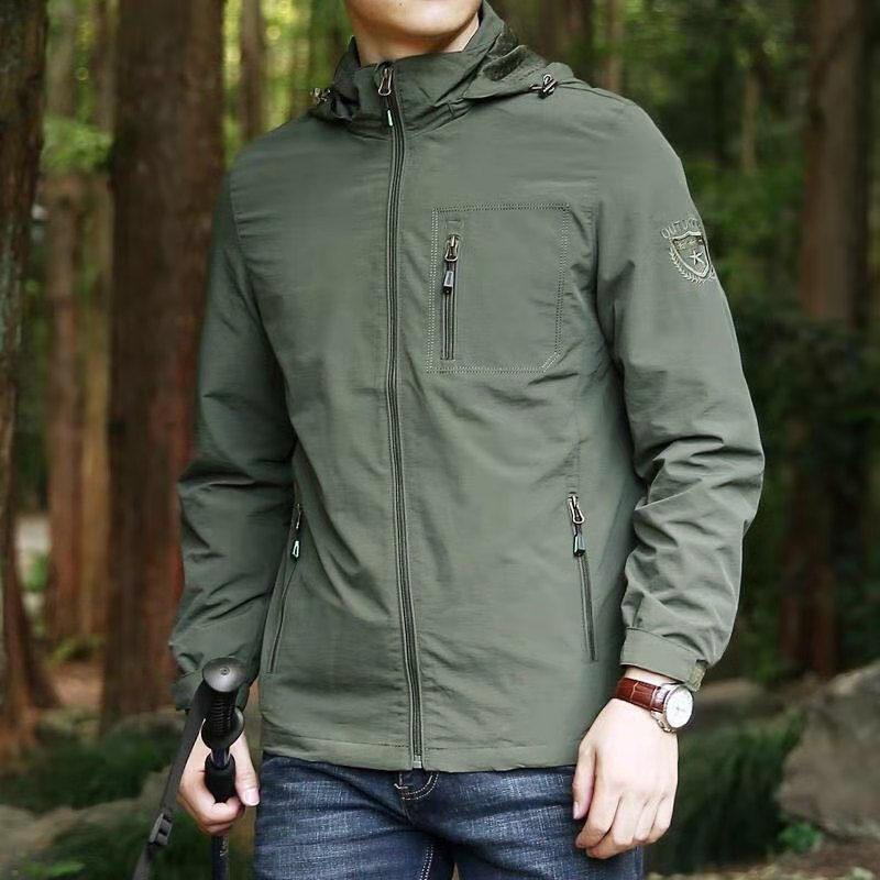 เสื้อแจ็กเก็ตลําลอง พลัสไซซ์ แฟชั่นฤดูใบไม้ผลิ และฤดูใบไม้ร่วง สําหรับผู้ชาย
