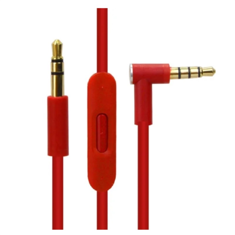 ใหม่ ของแท้ สายสัญญาณเสียงหูฟัง 3.5 มม. ตัวผู้ พร้อมโลโก้ แบบเปลี่ยน สําหรับ Beats Studio3 Studio 3 and Solo3 Solo 3 - รูปที่ 2