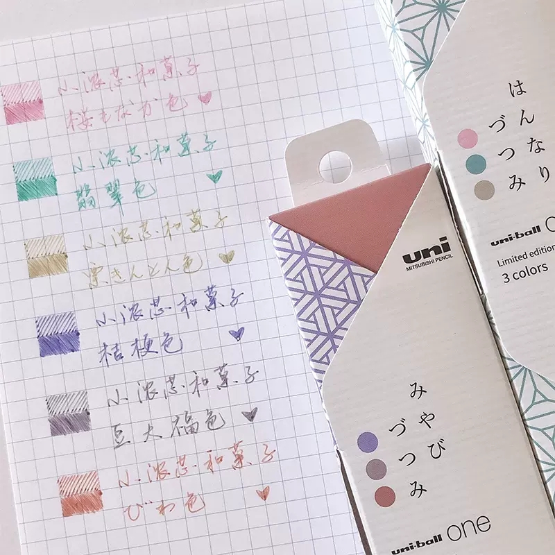 Uni Ball One ปากกาเจล 0.38 0.5 มม. 3 สี