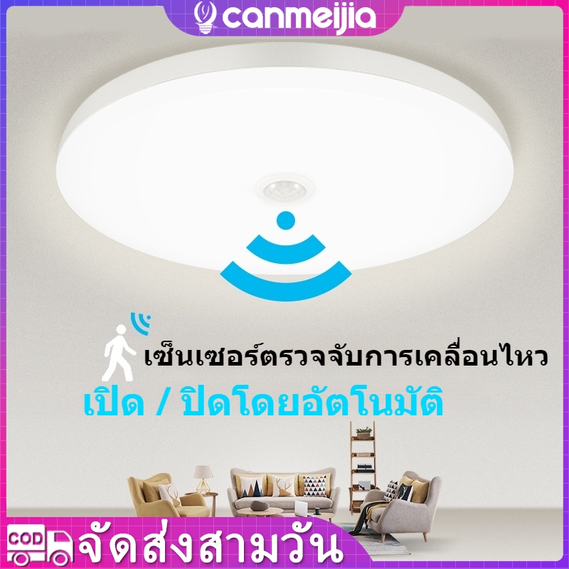 ไฟเซนเซอร์ตรวจจับความเคลื่อนไหว Veranda LED สําหรับทางเดินในร่มและห้องนั่งเล่น หลอดไฟอัจฉริยะ