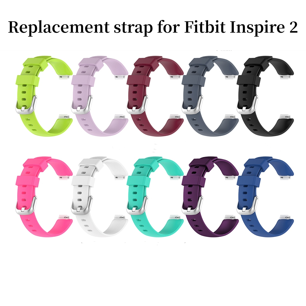 สายนาฬิกาข้อมือซิลิโคน แบบเปลี่ยน สําหรับ Fitbit Inspire2 Fitbit Inspire 2
